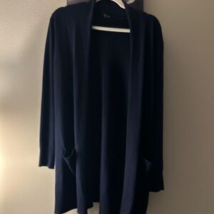 Verve Ami Navy Open-Front Cardigan with Pockets